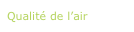 Qualité de l’air