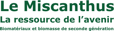 Le Miscanthus
La ressource de l’avenir
Biomatériaux et biomasse de seconde génération
