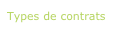 Types de contrats