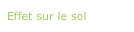 Effet sur le sol