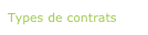 Types de contrats